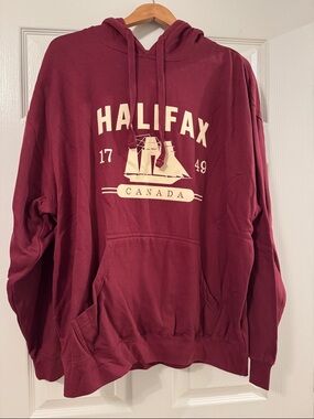 Halifax Canada Maroon Hooded Sweatshirt